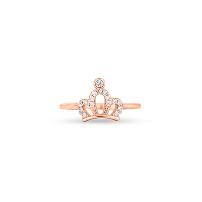 Crownbeam Rose Gold Plated Silver Ring