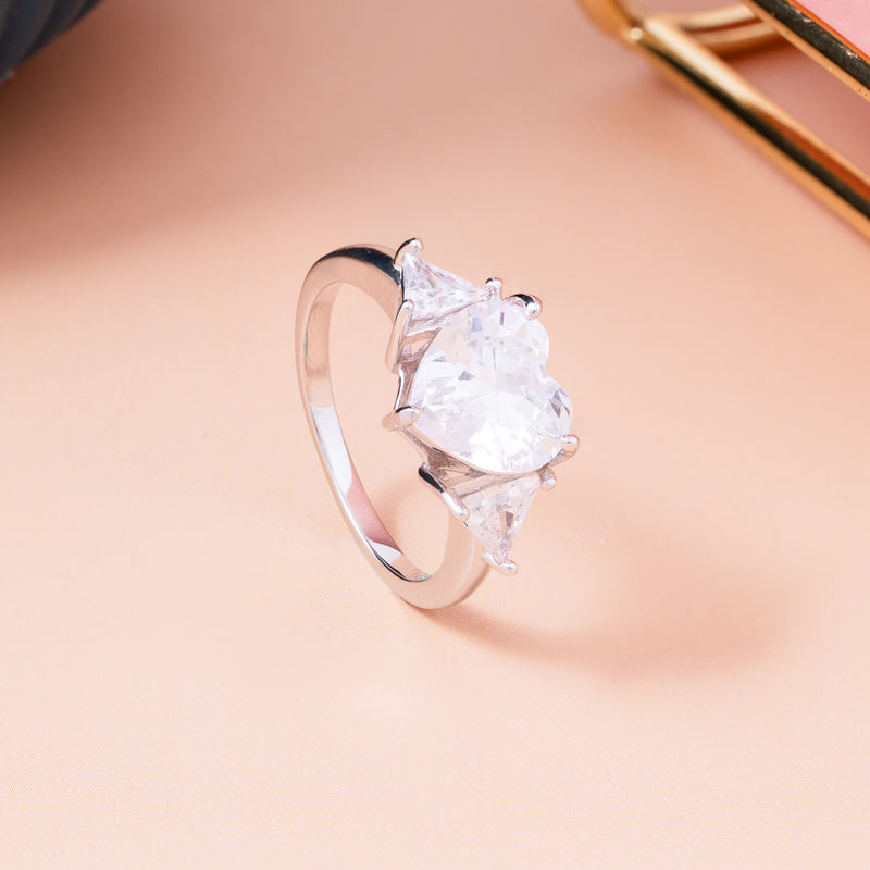 Crowned Love Silver Ring