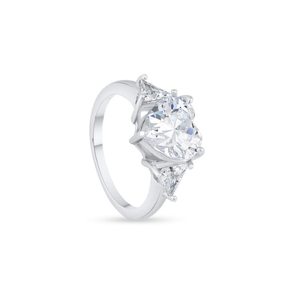 Crowned Love Silver Ring