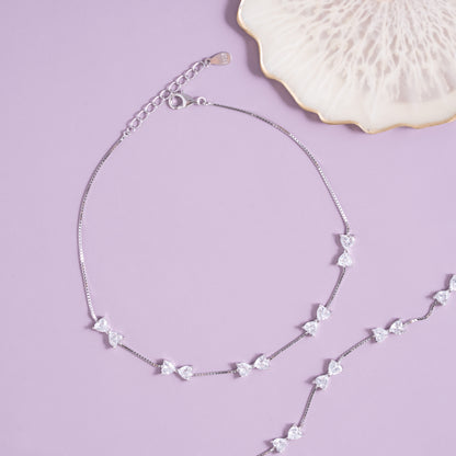 Crystal Bow Anklet