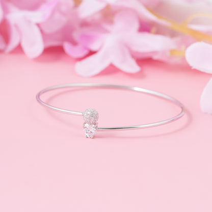 Crystal Heart Orbit Bracelet