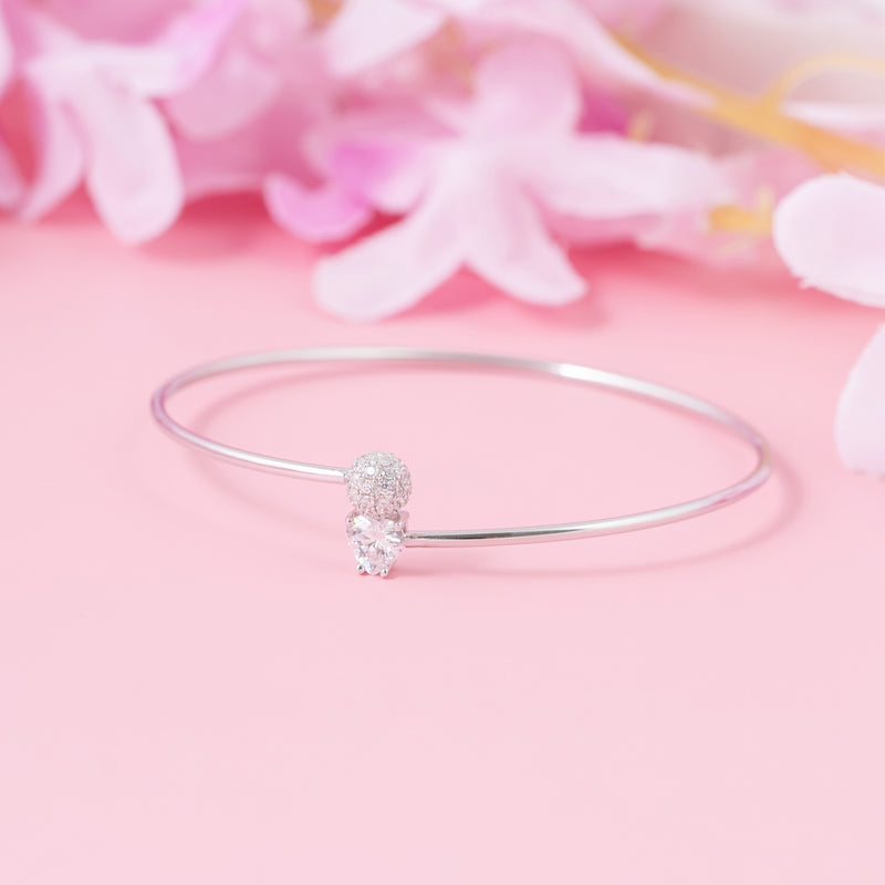 Crystal Heart Orbit Bracelet