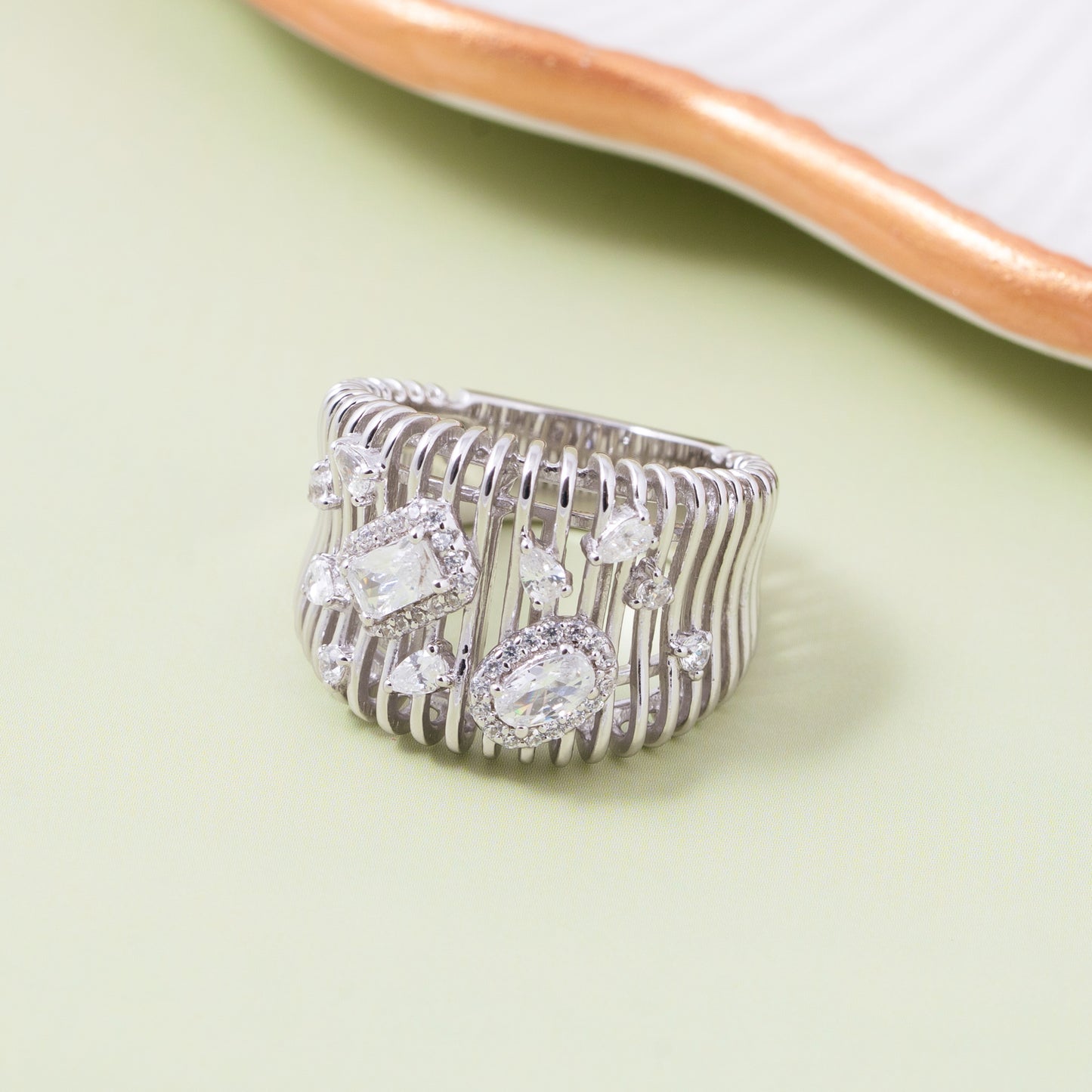 Crystal Weave Ring