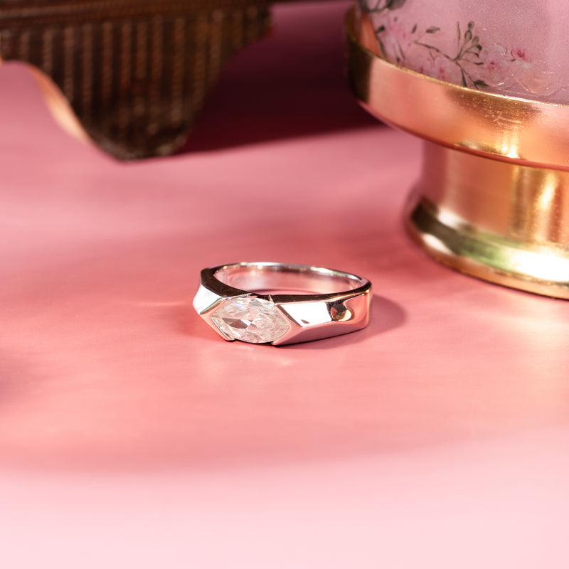 Crystal Apex Dual Ring