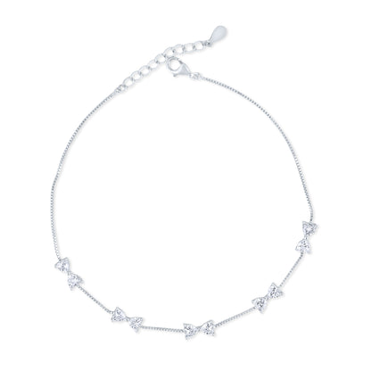 Crystal Bow Anklet