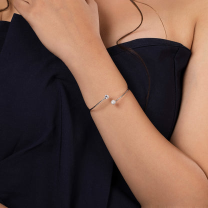 Crystal Heart Orbit Bracelet