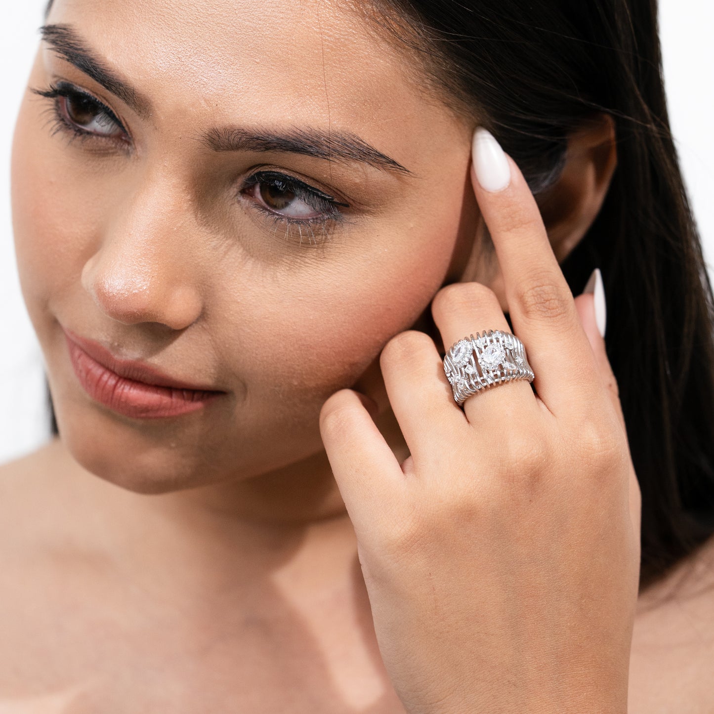 Crystal Weave Ring