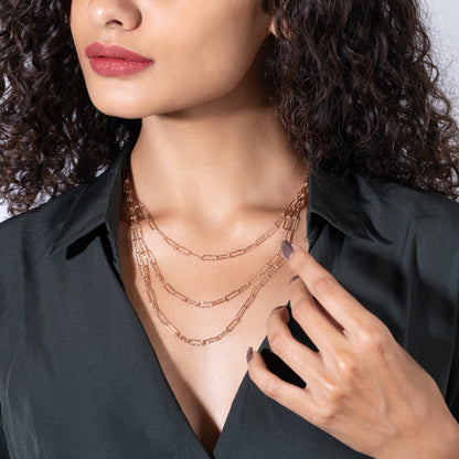Sleek Strata Necklace