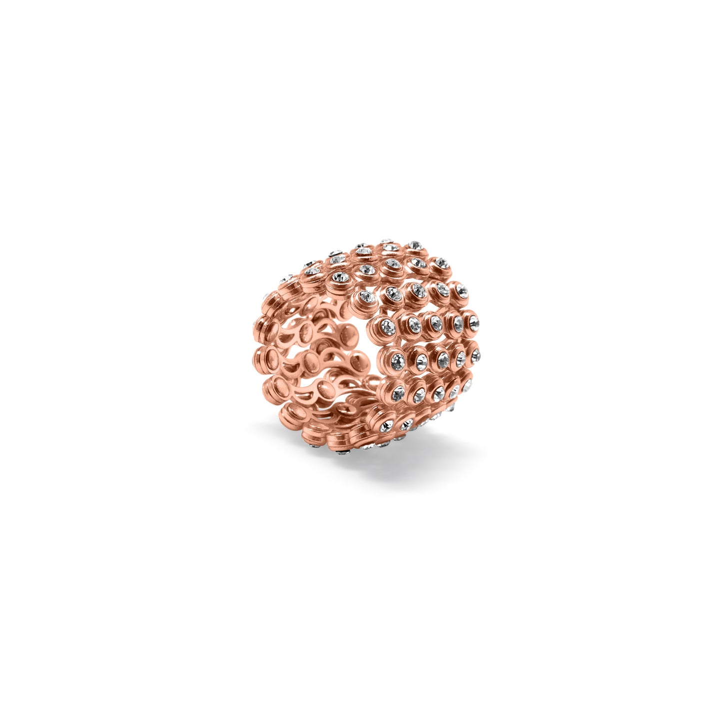 Infinity Flex Rose Gold Plated Silver Ring-Bracelet