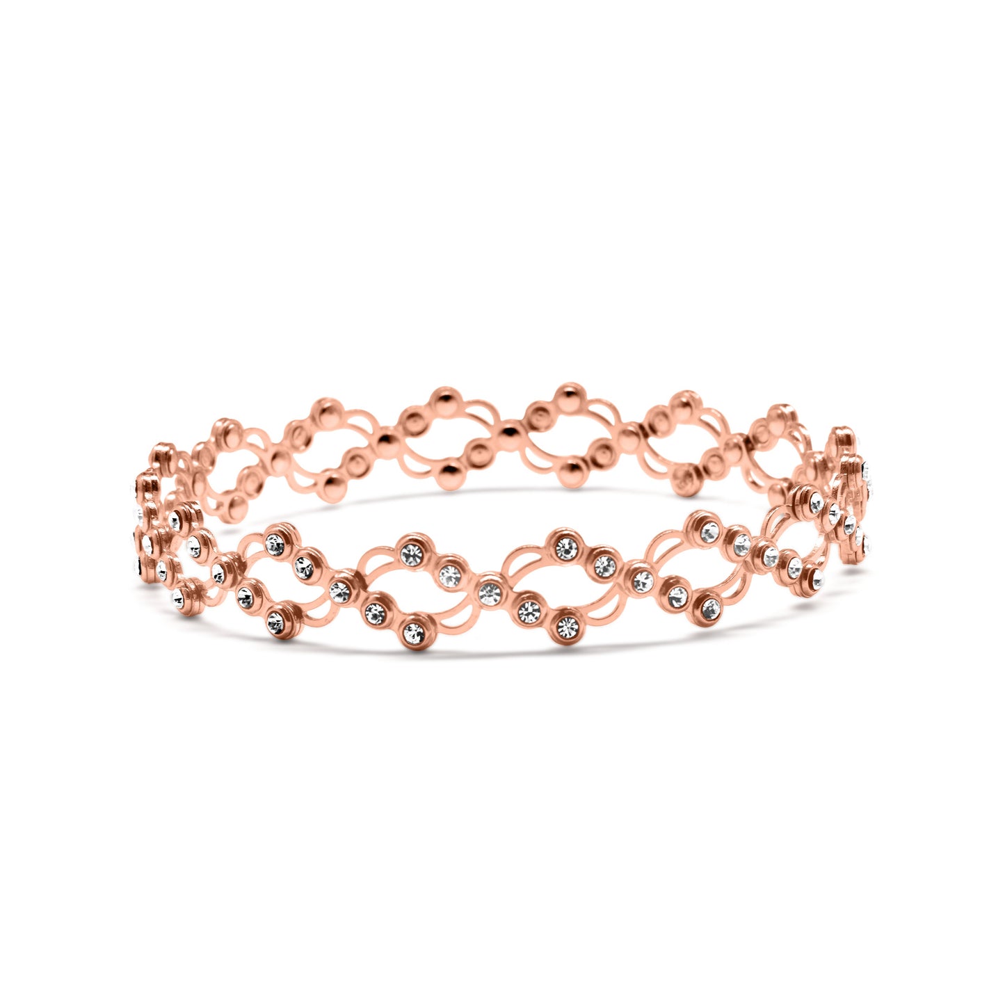 Infinity Flex Rose Gold Plated Silver Ring-Bracelet