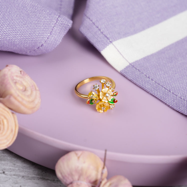 Radiant Blossom Luminaire Ring