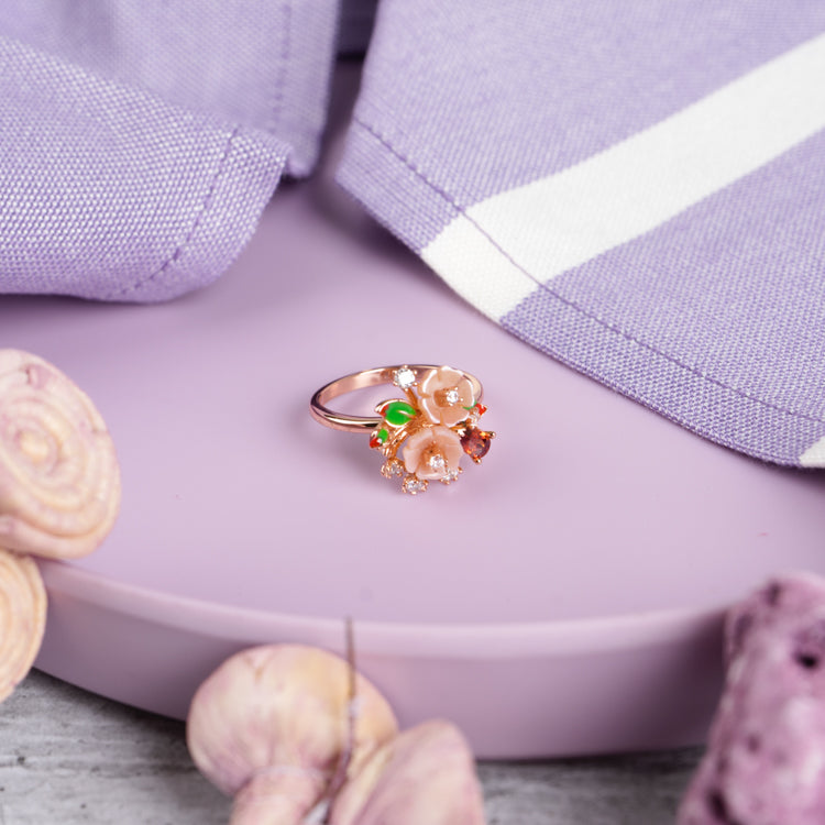 Radiant Blossom Luminaire Ring