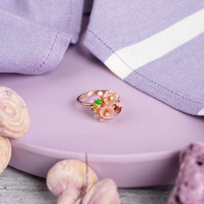 Radiant Blossom Luminaire Ring