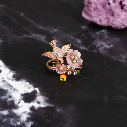 Rosé Avian Bloomscape Elegance Ring