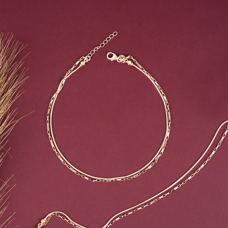 Rhythmic Rose Anklet