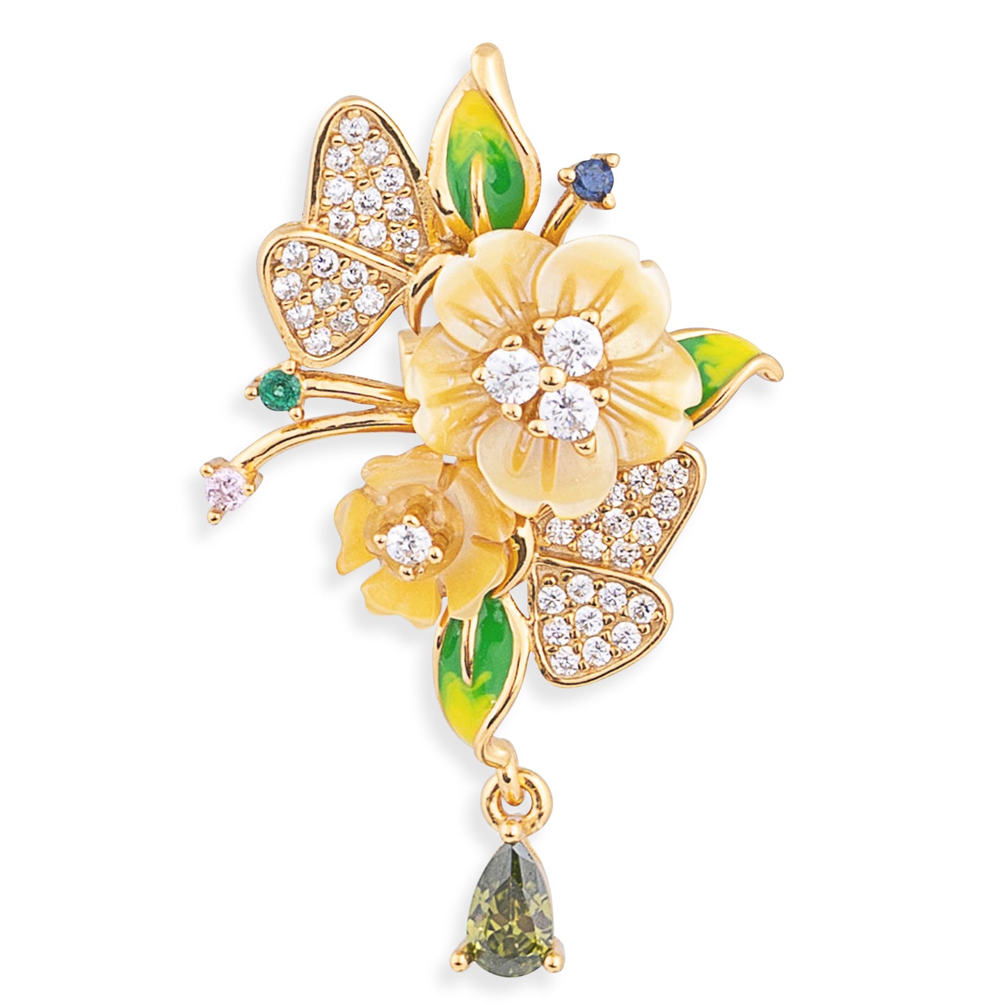 Floral Symphony of Gold & Green Set