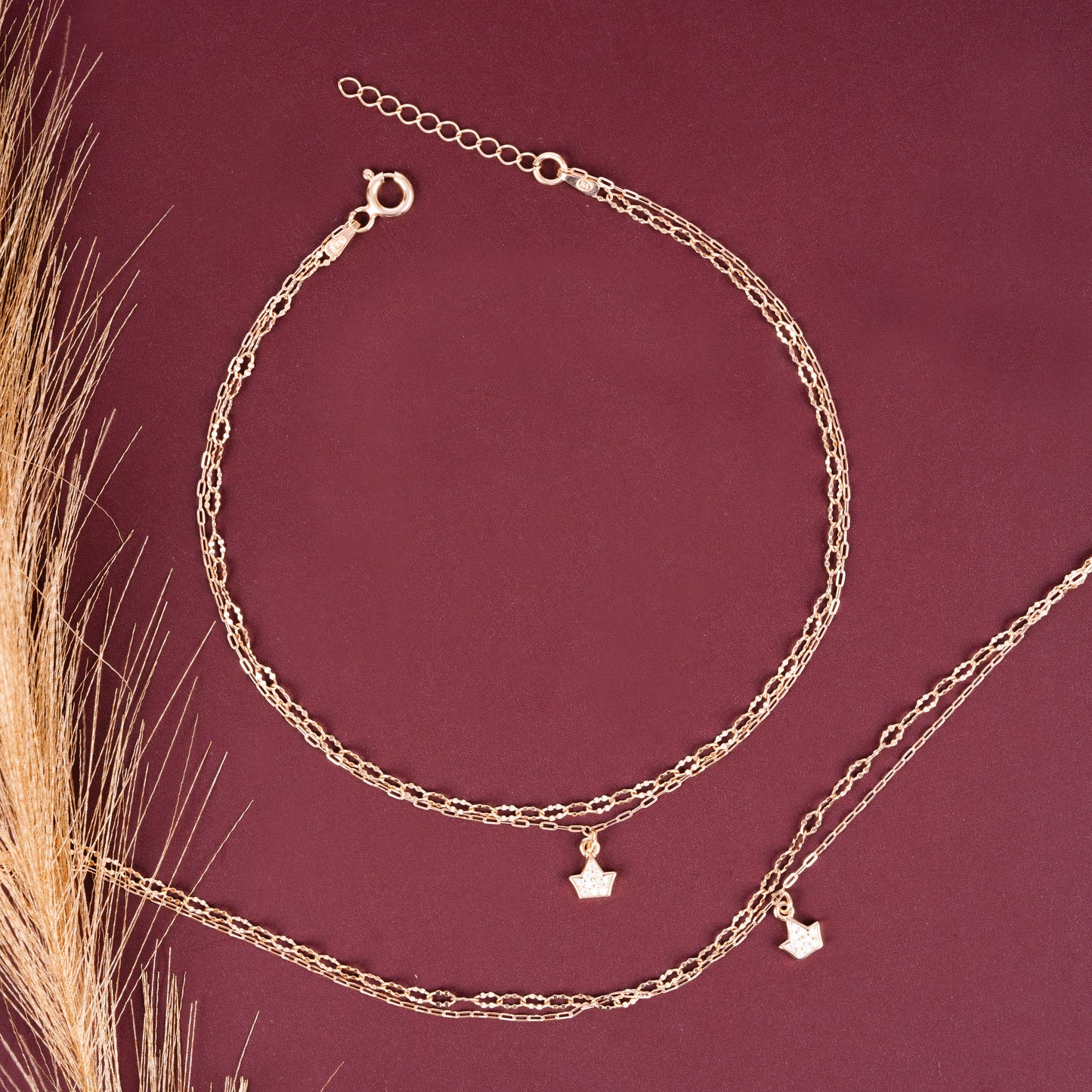 Crownlet Chain Anklet