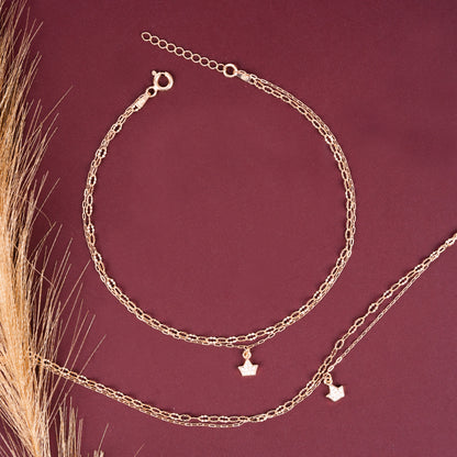 Crownlet Chain Anklet