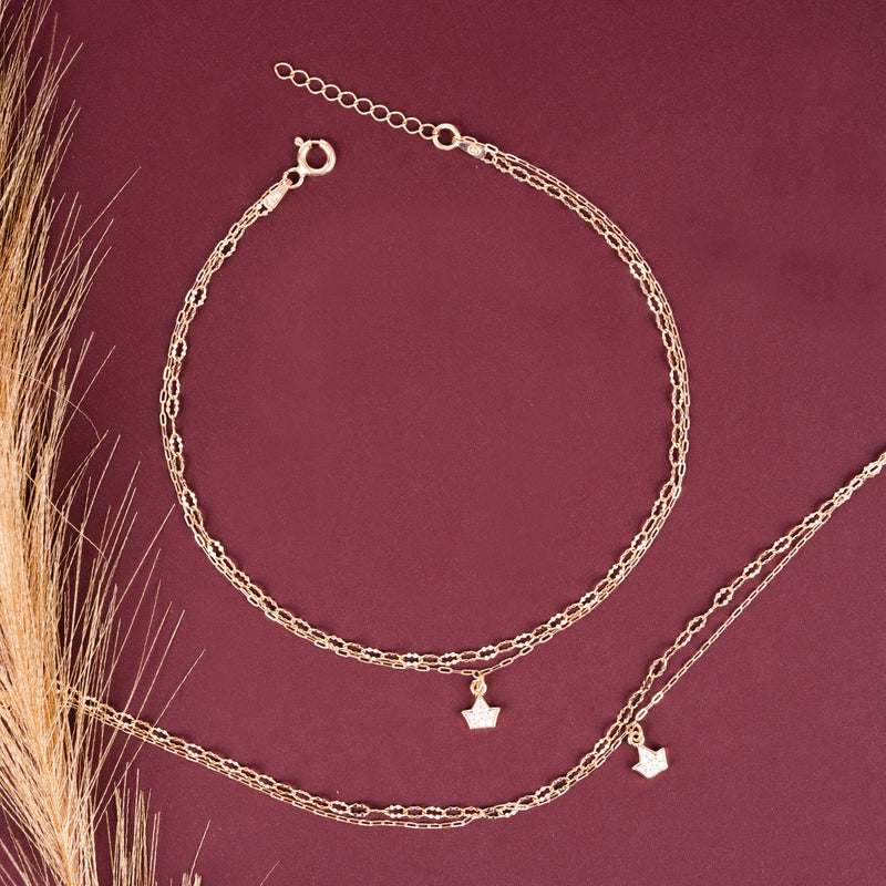 Crownlet Chain Anklet