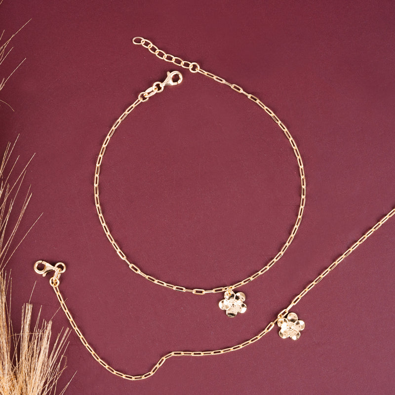 Floral Flicker Anklet