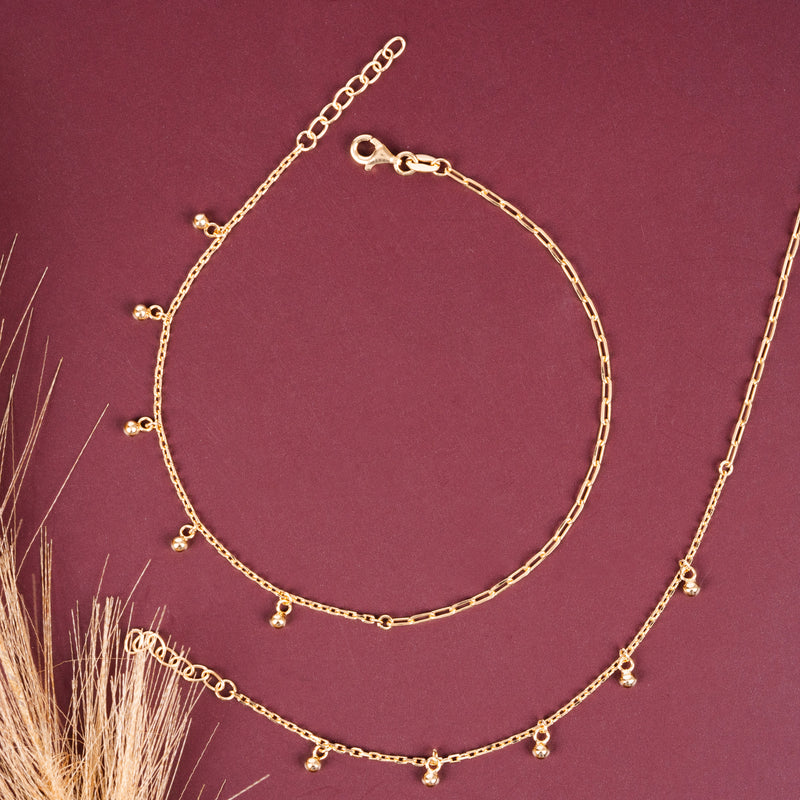 Blush Bead Anklet