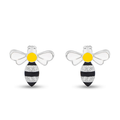 Buzzy Bee Kiddo Silver Earrings