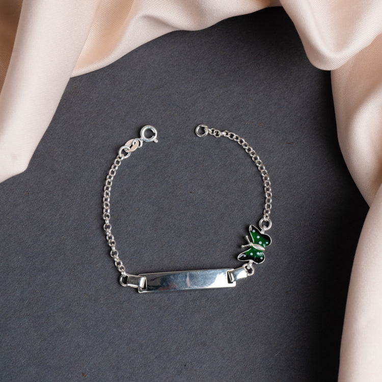 Baby ID Green Butterfly Bracelet