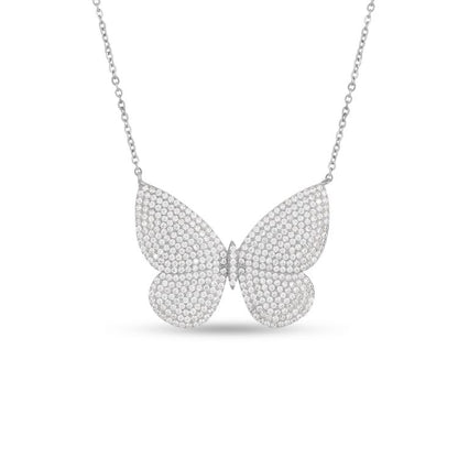 Glittering Butterfly Necklace