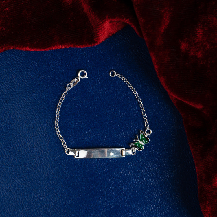 Baby ID Green Butterfly Bracelet