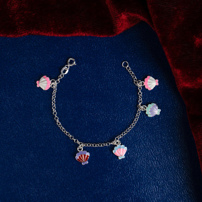 Colorful Seashell Charms Bracelet