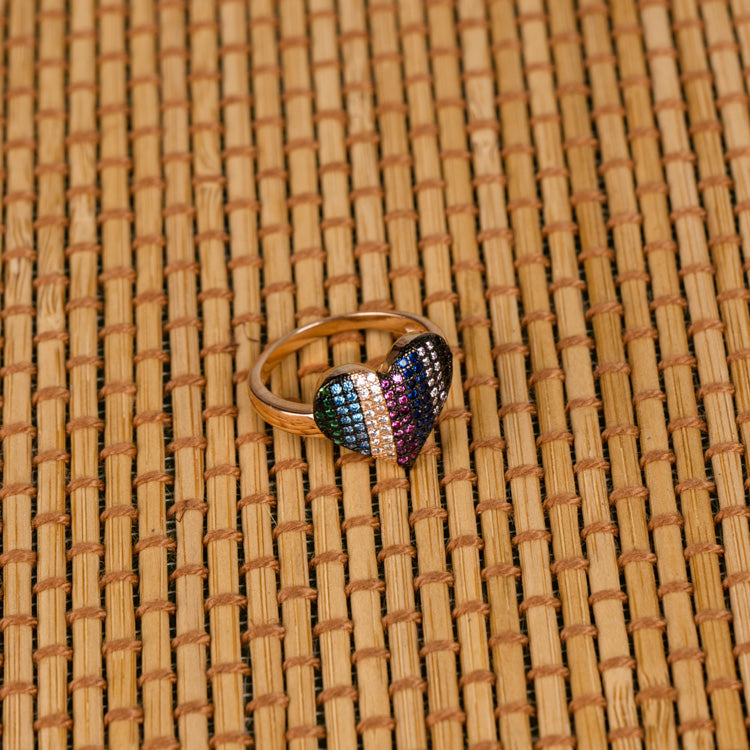 Radiant Pride Heart Rosé Signature Ring