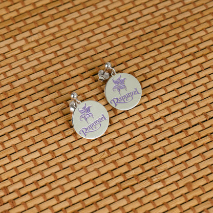 Radiant Rapunzel Purple Dream Kiddie Earrings