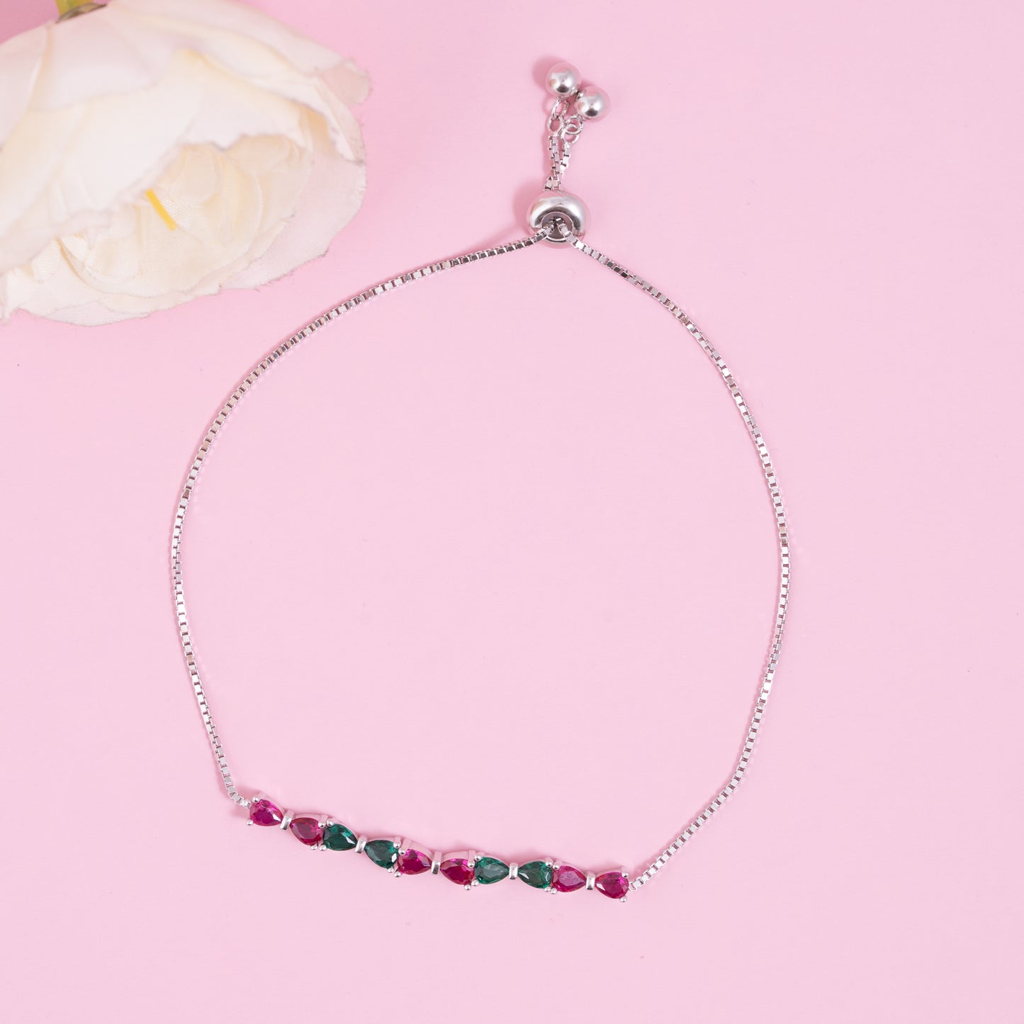 Silver Blossom Gleam Bracelet