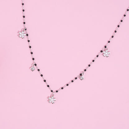 Silver Blossom Mangalsutra
