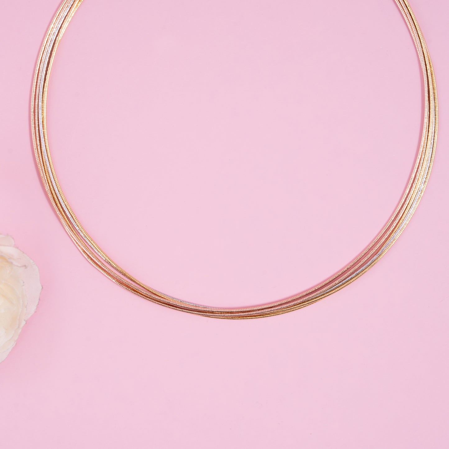 Trinity Glow Silver Necklace