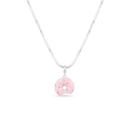 Strawberry Bite Donut Pendant