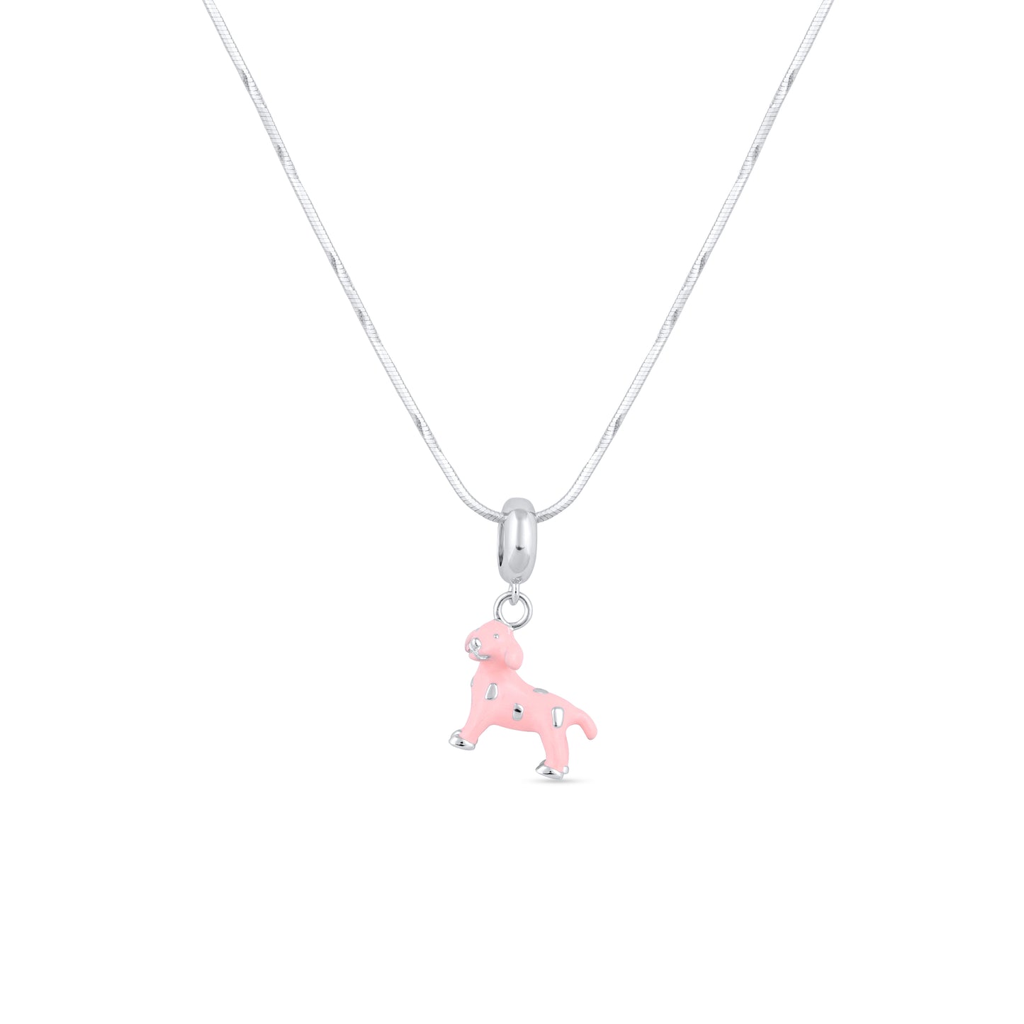 Pink Pup Charm Pendant