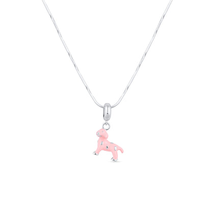 Pink Pup Charm Pendant