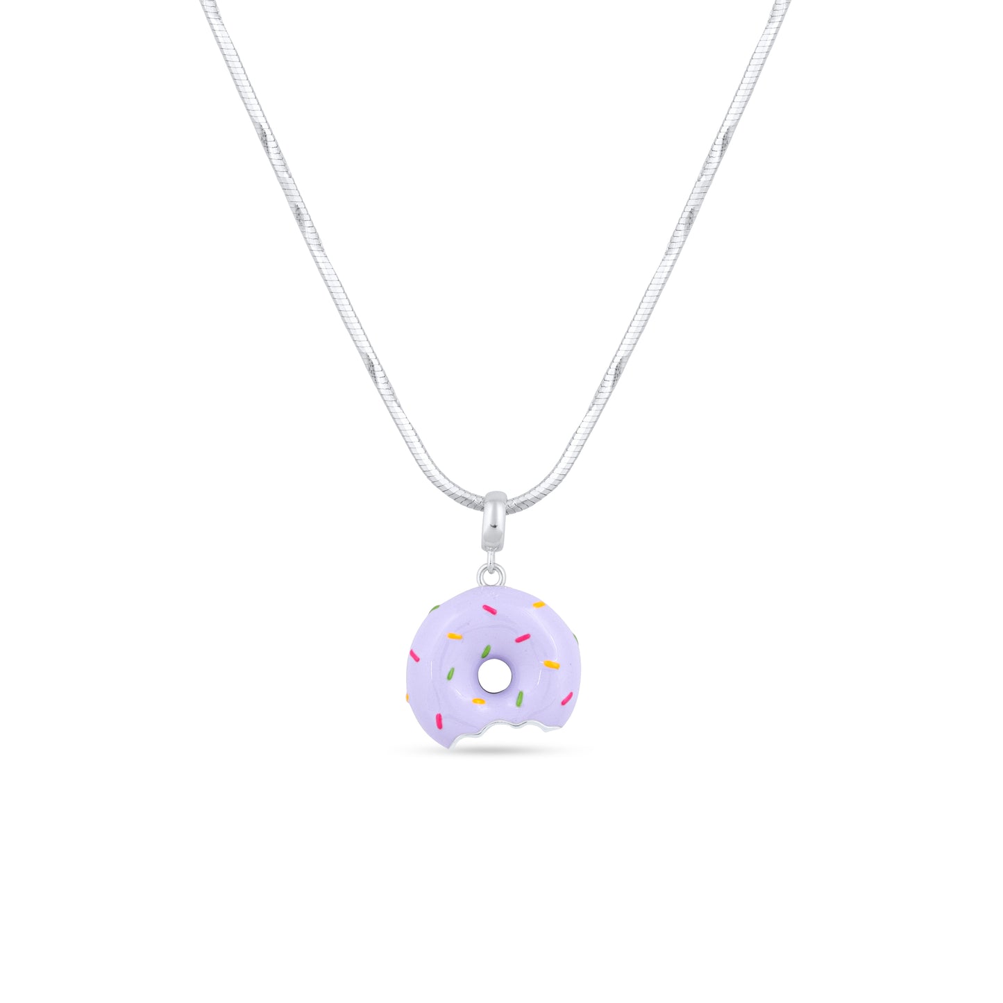 Sprinkle Bite Donut Pendant