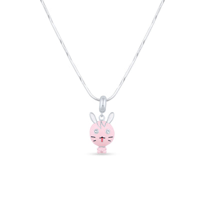 Pink Bunny Wink Pendant