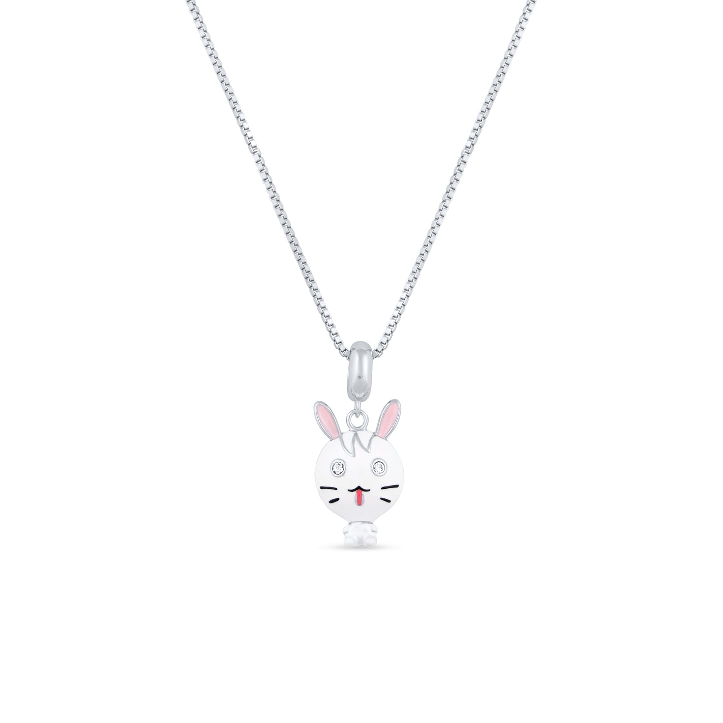 Snow Bunny Wink Pendant