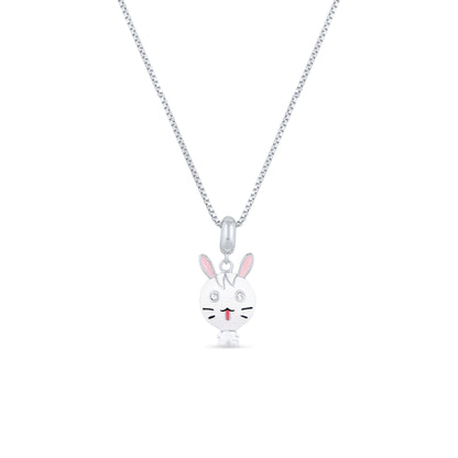 Snow Bunny Wink Pendant