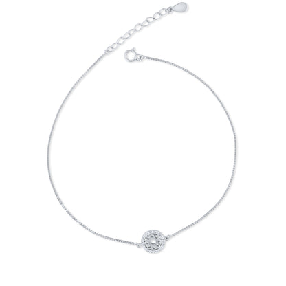 Celestial Silver Orbit Anklet