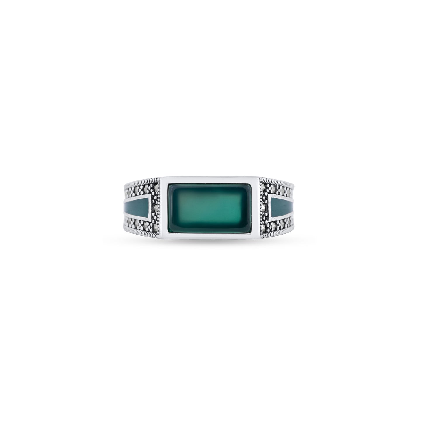 Emerald Crest Ring