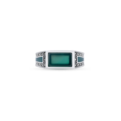 Emerald Crest Ring