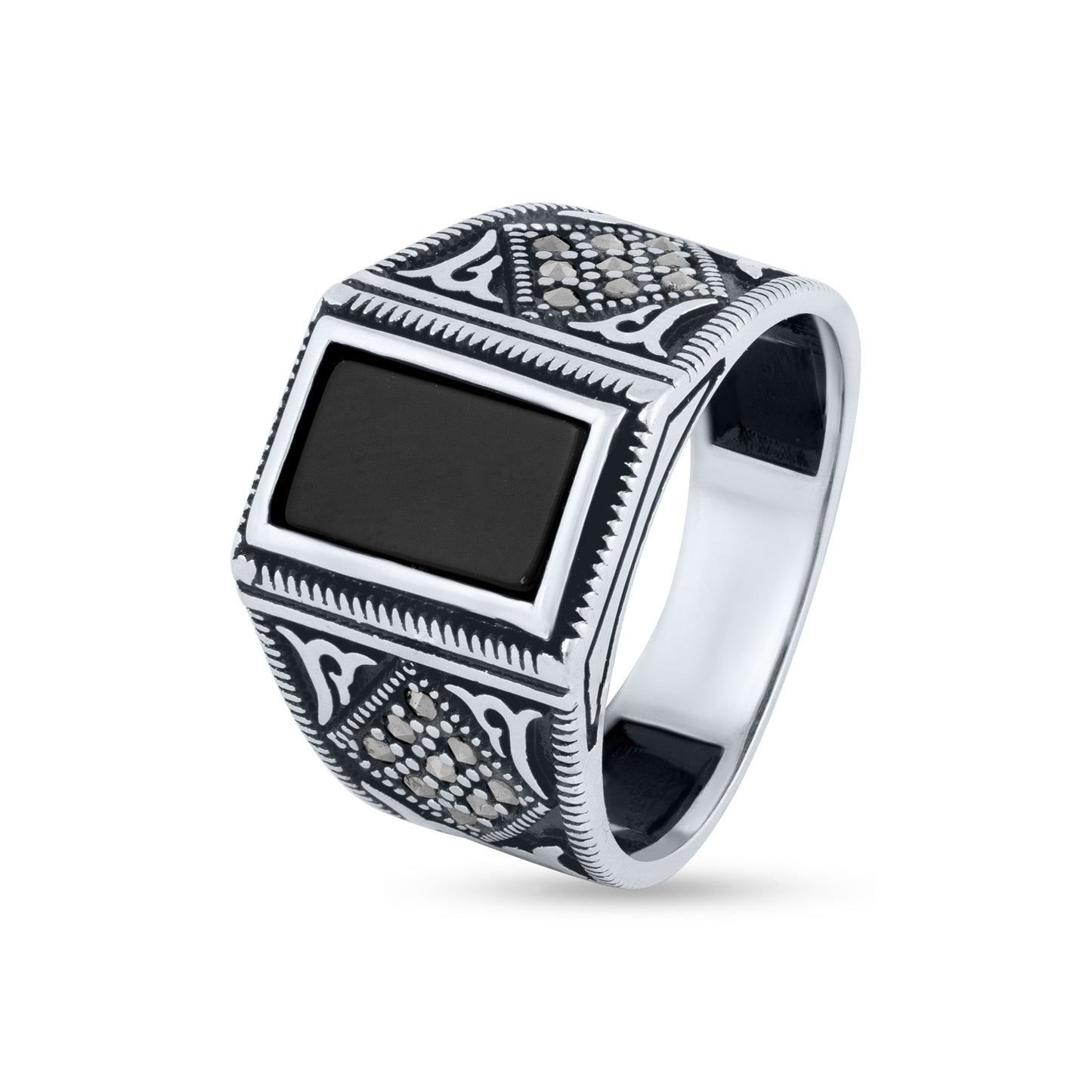 Obsidian Reign Ring