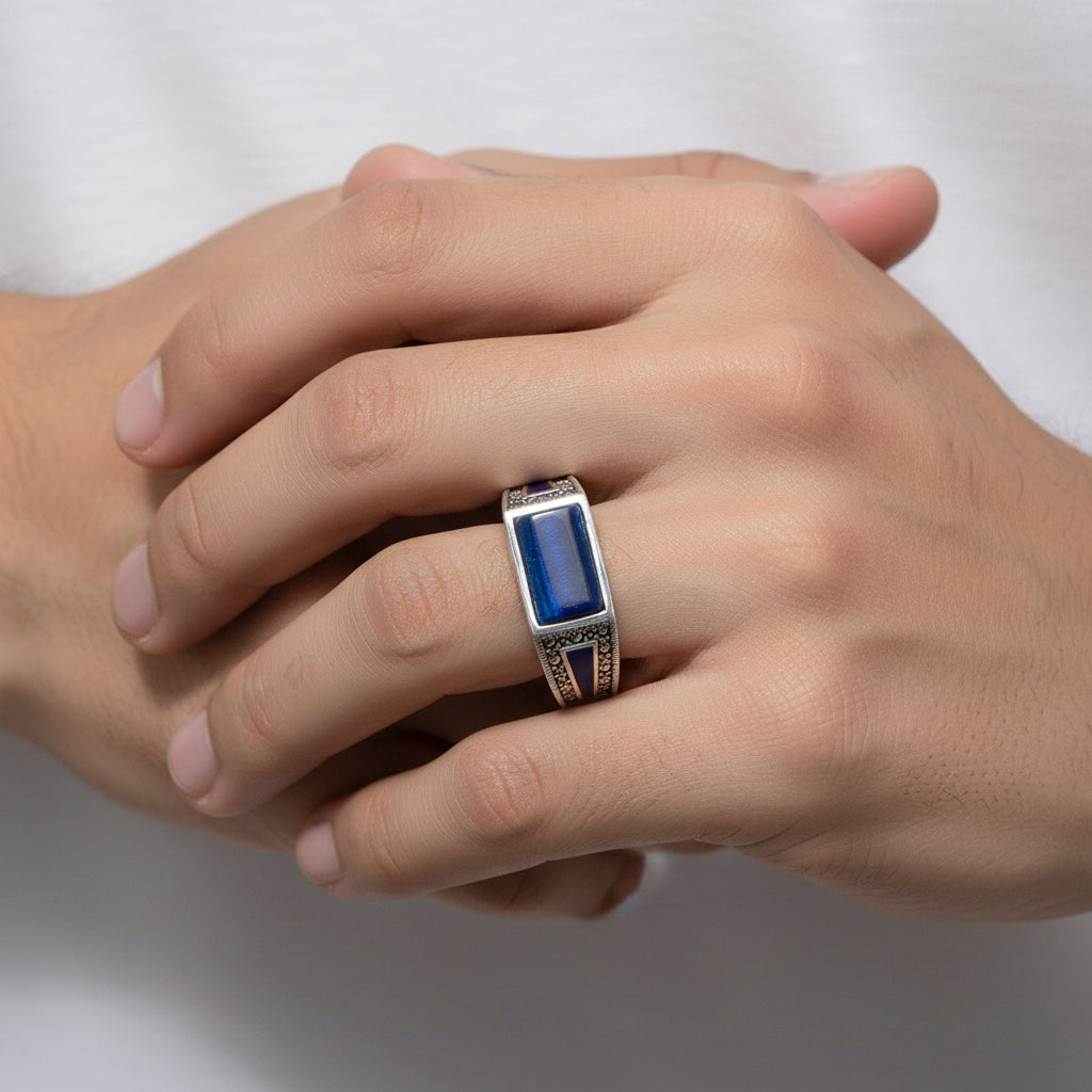 Blue Crest Ring
