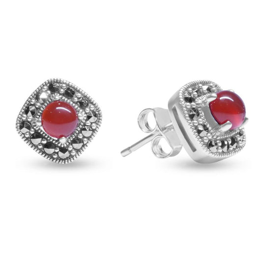 Coral Coast Silver Earrings