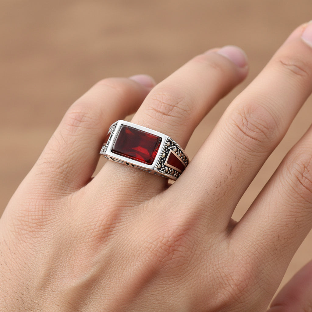 Ruby Crest Ring