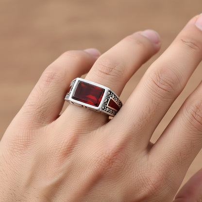 Ruby Crest Ring